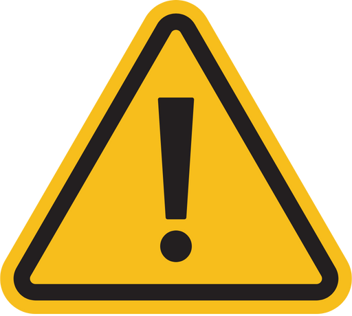 Triângulo alerta Triângulo alerta